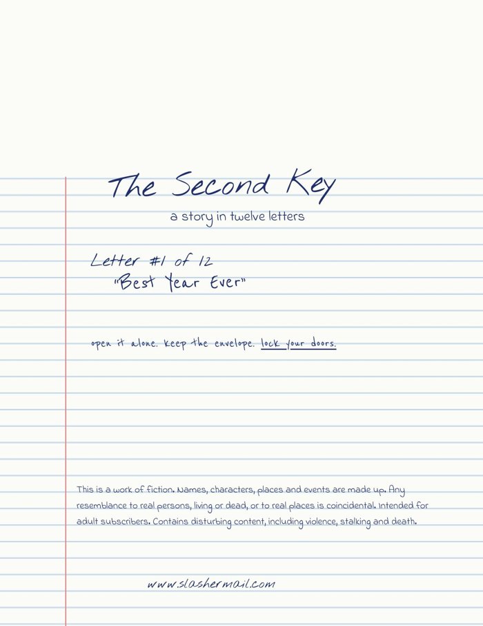 Handwritten cover page of Letter 1 on notebook paper